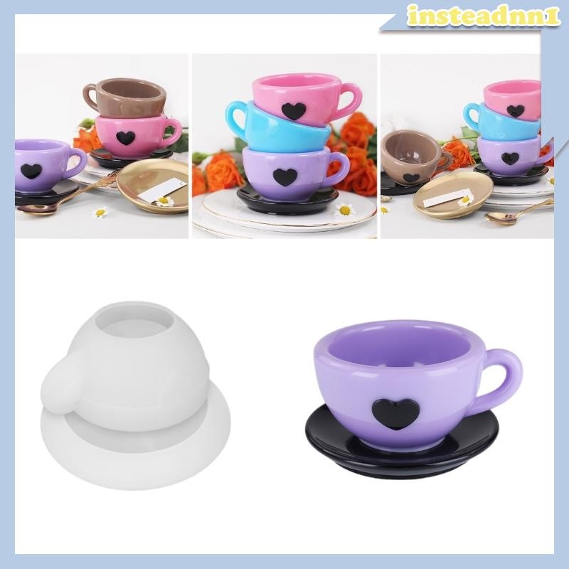 Inste Dễ Dàng Phát Hành Khuôn Silicon Teacup Giá Đỡ Khuôn Nghệ Thuật Và Thủ Công Dụng Cụ Thích Hợp Cho Thủ Công Người Hâm Mộ Hiện Tại