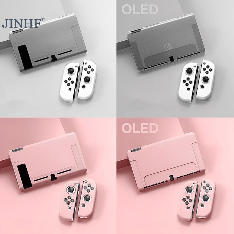 Ốp bảo vệ JINHF Tương thích với bảng điều khiển OLED và Joy-Cons, có thể được chèn vào Dock với HOT