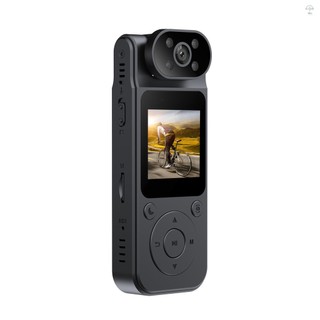 Camera thân 1080P có ghi âm và Video Body Cam có thể đeo được Máy quay Video Mini 180° Tầm nhìn ban đêm ống kính có thể xoay được với kẹp lưng từ tính để giao hàng thực thi pháp luật