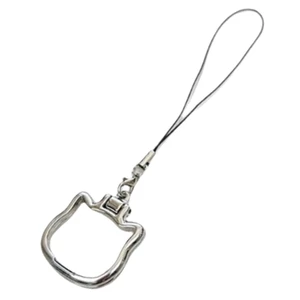 Dây chuyền điện thoại thời trang BTF Mèo Chủ đề Mặt dây chuyền điện thoại có giá đỡ điện thoại Dây đeo điện thoại có thể điều chỉnh Dây đeo điện thoại di động