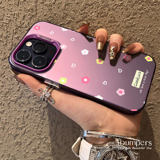 ibumpers Ốp Điện Thoại iPhone Thời Trang Dễ Thương Nhiều Màu Sắc Họa Tiết Trái Tim Họa Tiết Cho IPhone 16 15 14 12 13 11 Pro Max Ốp Lưng IMD Cứng Và Nhẵn