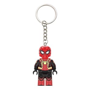 [Keychain] Mô hình Spider-Man tương thích với Lego, móc khóa sáng tạo cho ba lô, quà tặng cặp đôi nổi tiếng trên internet cho nam và nữ, đồ chơi khối xây dựng TFUH