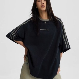Áo thun nam GKSSS Tay ngắn Mỹ High Street dáng rộng thường ngày Chất lượng cao Phong cách trung tính tay ngắn