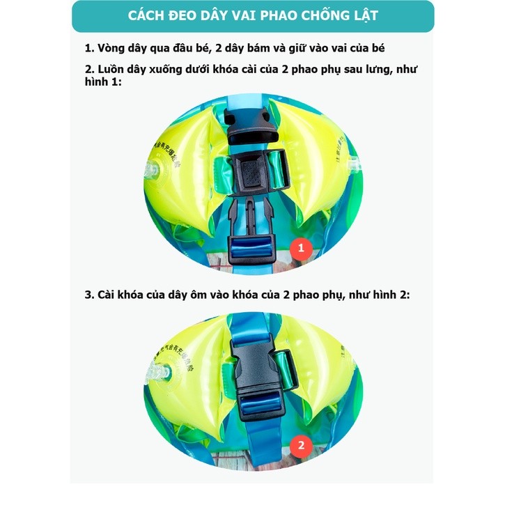 PHAO TẬP BƠI PHAO CHỐNG LẬT SWIMTRAINER ABC cho bé