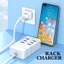 6 Trong 1 USB Sạc Nhanh PD Loại C 35W Sạc Nhanh Điện Thoại Di Động Sạc Nguồn USB Hub Adapter 6 Cổng EU US Cắm