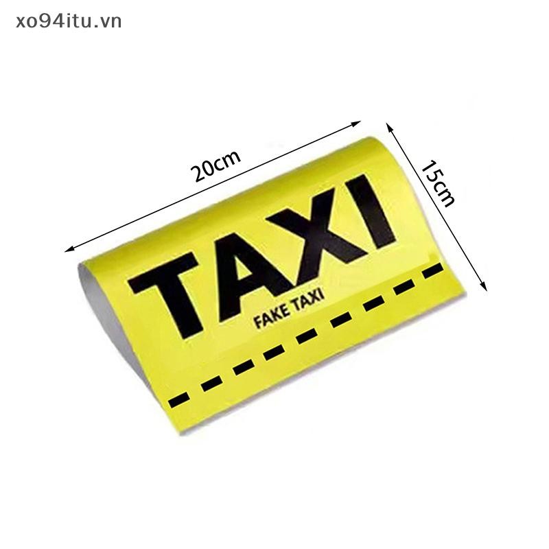 XOITU Giả Taxi Thẻ Dán Xe Hơi Màu Vàng Bên Ngoài Tự Động Decal Quyến Rũ Xe Đạp Xe Máy Chỉnh Cửa Sổ Kính Chắn Gió Trang Trí Xe VN