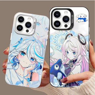 Ốp Lưng Cho Redmi Note 14 13 Pro 5G 12 4G Plus 11 10 9 8 7 Pro Max 9S 10S 11S Vỏ Trò Chơi Tác Động Genshin Dễ Thương Furina Citlali Bạc Laser Matte Cứng