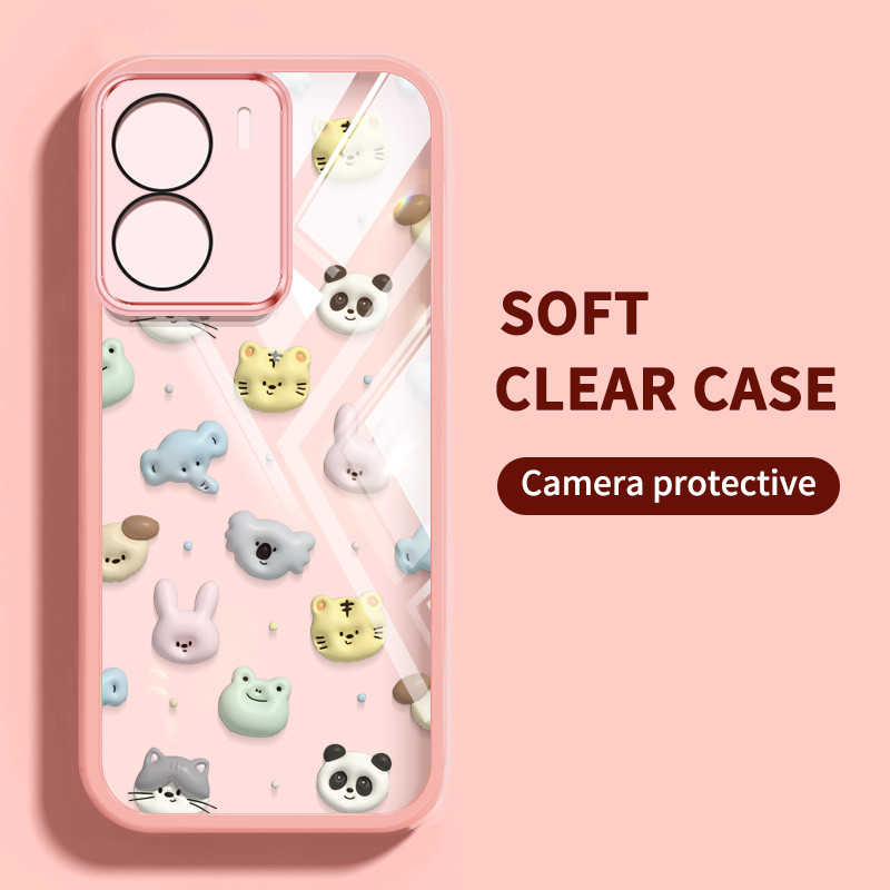 Ốp Điện Thoại YBD Cho Redmi A5 Turbo 4 Pro Xiaomi POCO F7 5G POCO C71 Hoạt Hình Nhiều Màu Sắc Vui Vẻ Họa Tiết Động Vật Nhỏ
