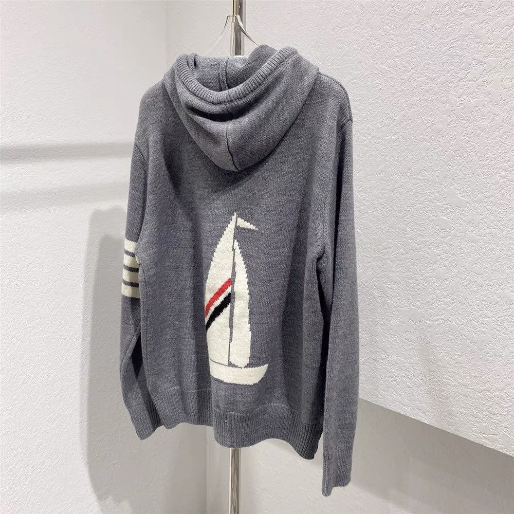 Áo Khoác Len Thuyền Buồm KCloset Áo Hoodie Khóa Kéo Dày Dặn Dáng Rộng Nam Nữ NA481