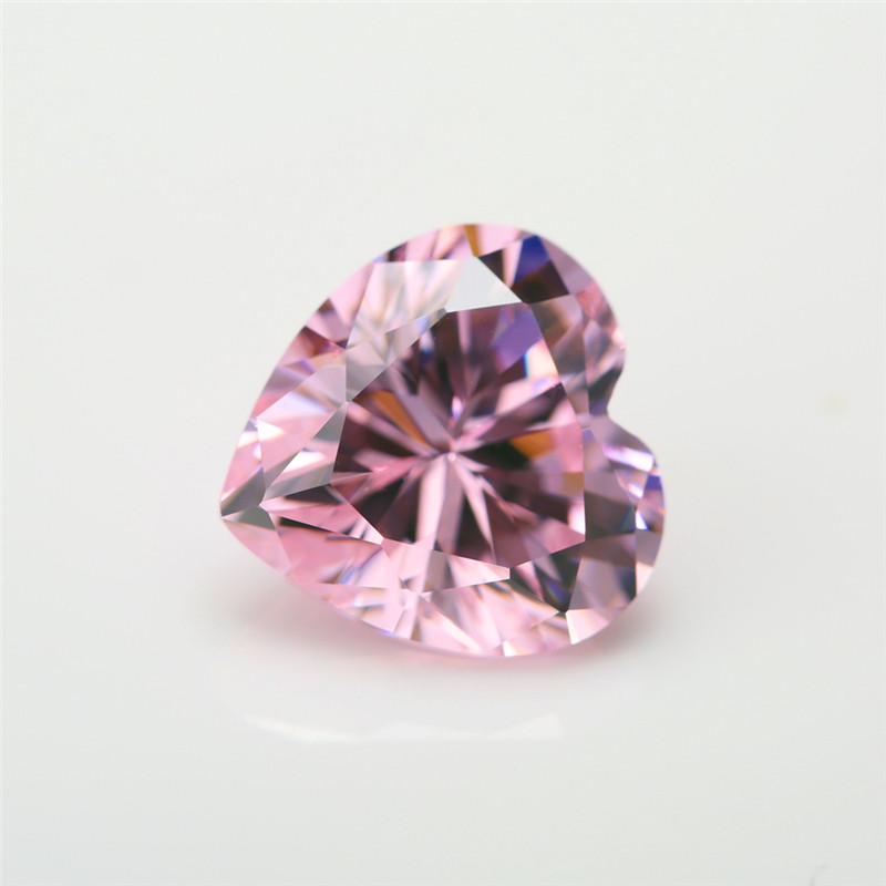 Hồng Trái Tim cắt đá CZ 3x3mm đến 10x10mm cho DIY trang sức