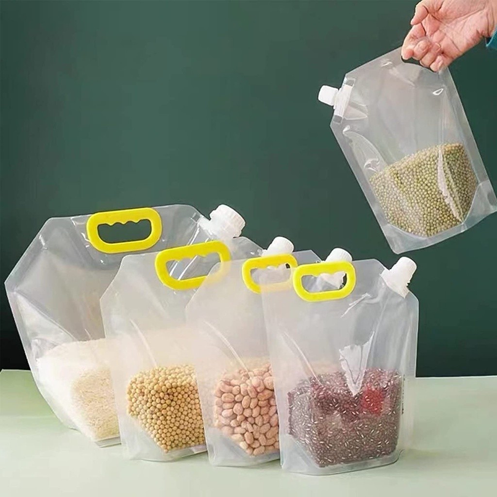 Túi Đựng Thực Phẩm Có Nắp Chống Ẩm - Đựng Gạo, Hạt,tiện dụng