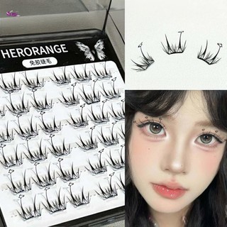 Thin Band Press on Lash Clusters Natural & Wispy Lash Wisps dành cho bé gái Trang điểm mắt ngoài đêm