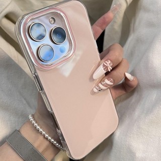 Ốp điện thoại tương thích với iPhone IMDins màu hồng đơn giản, phù hợp cho iPhone 14, iPhone 16 Pro Max, 15 mới, 13 chống sốc, 12/11, ốp bảo vệ XABS