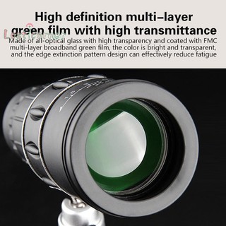 [Lostcorner] Kính thiên văn một mắt 16X52 Ống nhòm Zoom lấy nét kép Phạm vi HD Tầm nhìn ban đêm có dây đeo Ống kính quang học / Cao su ngoài trời [Mới]