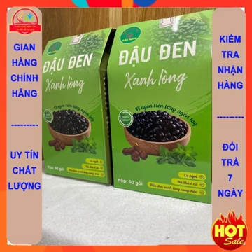 Combo 2 hộp trà đậu đen túi lọc, trà đỗ đen xanh lòng, thải độc gan, men gan cao, gan nhiễm mỡ