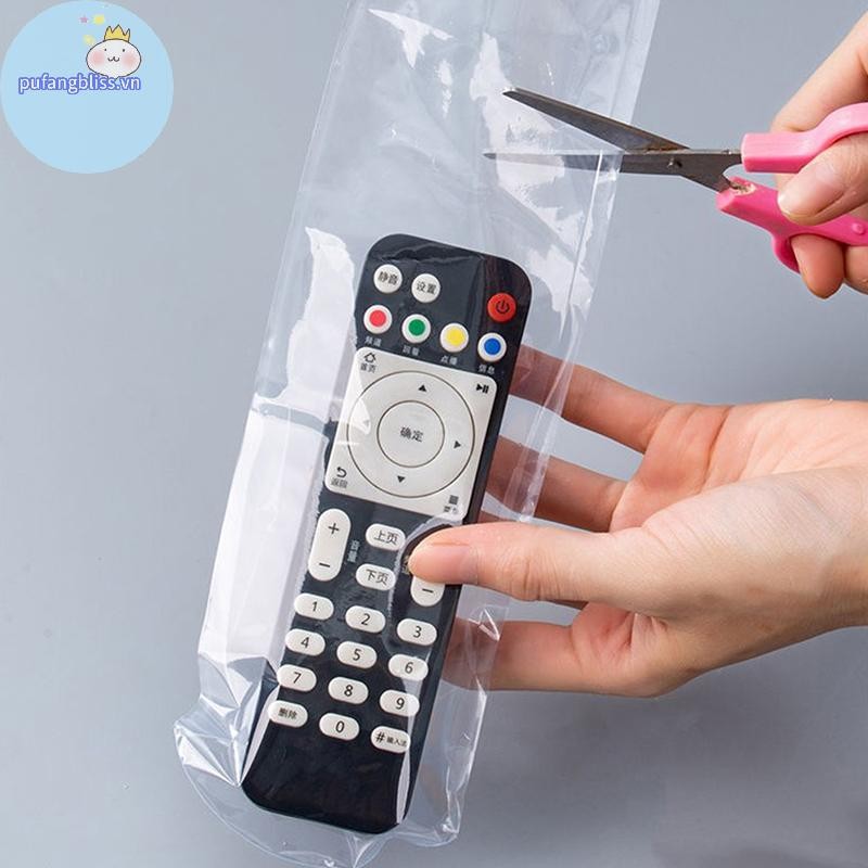 Pufangbliss Túi Phim Co Nhiệt Trong Suốt Cho TV Box Video Từ Xa Chống Thấm Nước Chống Bụi VN