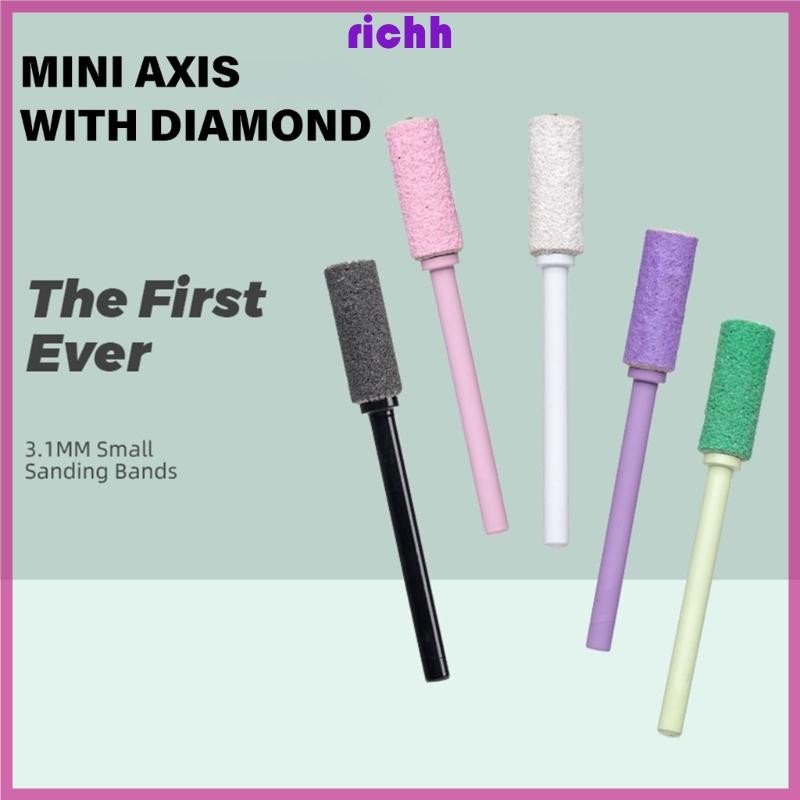 ⚝⚝Richh 3 32 Inch Móng Tay Mũi Khoan Kim Cương Giả Móng Tay Tẩy Bit Để Định Hình Loại Bỏ