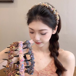 Mùa thu và mùa đông, tóc gãy, băng đô len màu đỉnh cao, băng đô sóng ~ Kẹp tóc cô gái ngọt ngào dễ phối khí chất