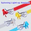 YT4 Năng Lượng Gió LED Bật Sáng Máy Bay Nhỏ Xe Điện Trang Trí Xe Máy Mũ Bảo Hiểm Trang Trí