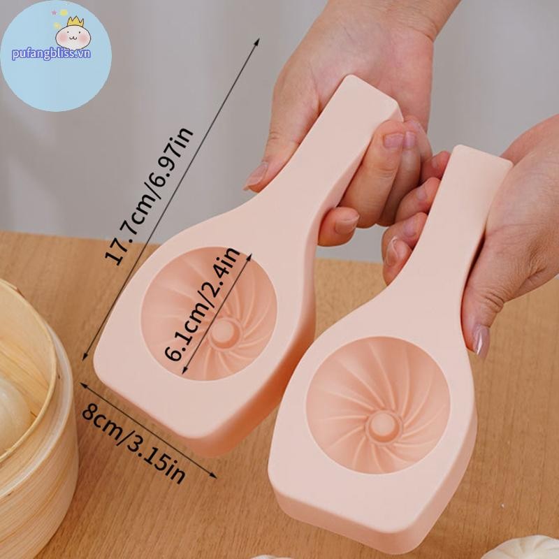 Pufangbliss Nhà Bếp Handmade Bánh Ngọt Bun Làm Khuôn Trung Quốc Baozi Khuôn Cầm Tay Nướng Bánh Và Bánh Ngọt Hấp Dụng Cụ Nhồi Bông Nhà Bếp VN