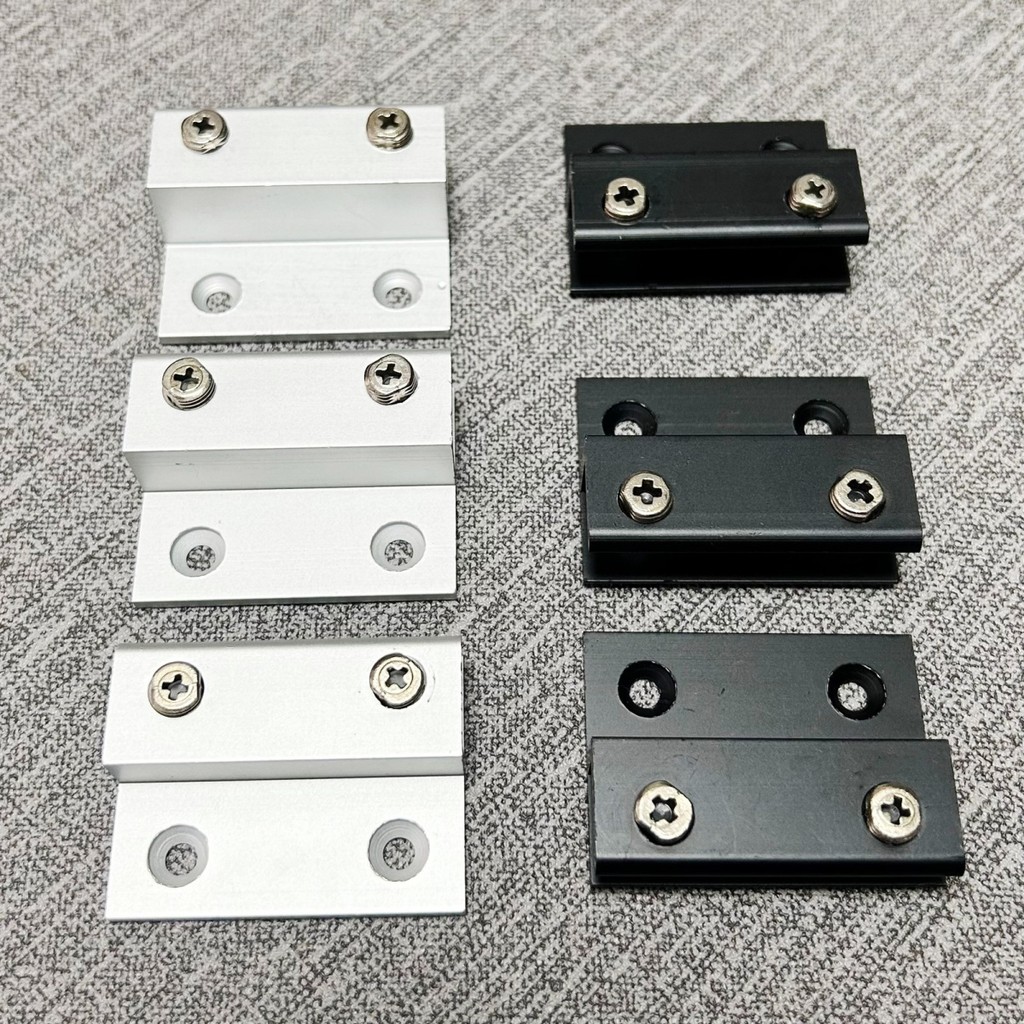 Kẹp kính chữ H bằng hợp kim nhôm, giá đỡ gương biển quảng cáo, kẹp acrylic, dùng cho biển hiệu/kính