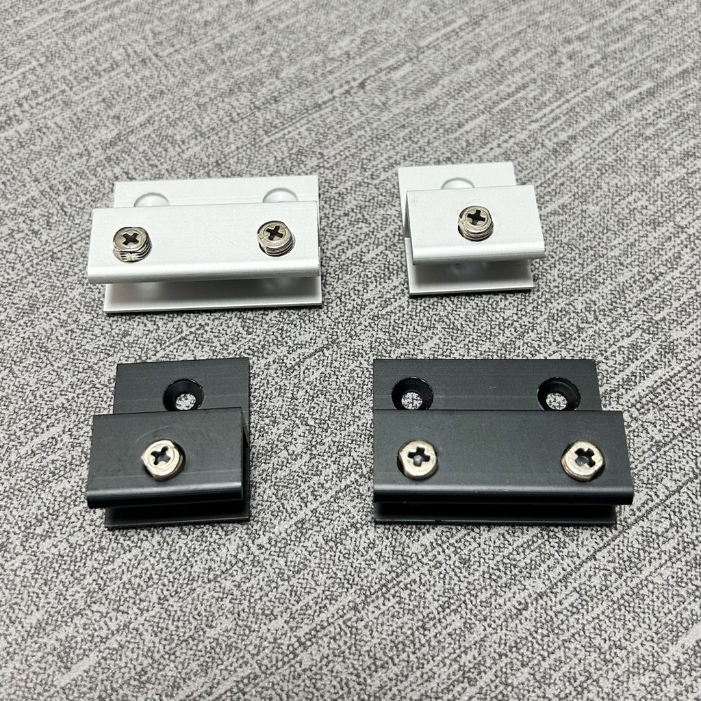 Kẹp kính chữ H bằng hợp kim nhôm, giá đỡ gương biển quảng cáo, kẹp acrylic, dùng cho biển hiệu/kính