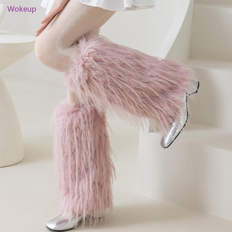 Woke Ladies Elegant Furry Plush Leg Warmers cho thời tiết lạnh và lớp sành điệu