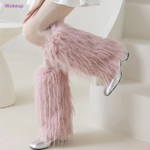 Woke Ladies Elegant Furry Plush Leg Warmers cho thời tiết lạnh và lớp sành điệu