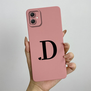 Vỏ Mới Cho Samsung Galaxy A06 Chữ Cái Ban Đầu Dễ Thương Chất Lỏng Chống Sốc Silicon Mềm Điện Thoại Dành Cho SamsungA06 GalaxyA06 Vỏ