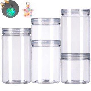 [Gou] Bình kín trong suốt có nắp Hộp đựng tròn Thùng đựng hạt lọ nhựa hạt khác VN
