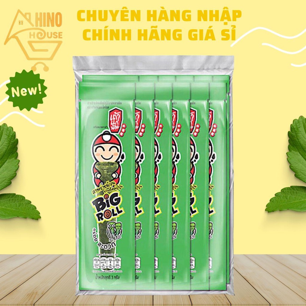 Bịch 13 Gói Snack Rong Biển Big Roll Vị Truyền Thống Gói 6g Thái Lan ...