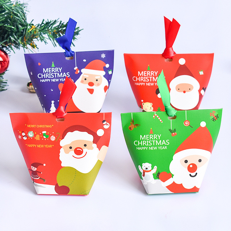 12 Chiếc Mới Chủ Đề Giáng Sinh Quà Tặng Hộp Đóng Gói Hộp Kẹo Giáng Sinh Hộp Quà Tặng Tiện Dụng Hộp Quà Tặng * & - &