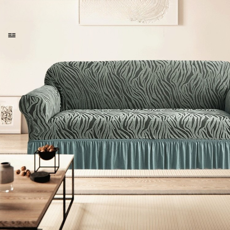 Bọc Ghế Sofa,1/2/3/4 Chỗ Ngồi,Vỏ Seersucker Vệ Đệm Ghế Sofa Vải Thun Mại Co Giãn Vỏ Bọc Chống Bụi Toàn Diện Dày