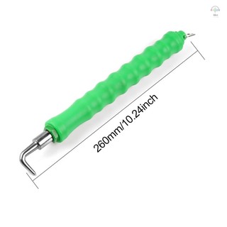 Dây buộc cốt bán tự động Twister, móc Carbon có tay cầm nhựa, dùng cho thanh ràng buộc, móc thẳng màu xanh lá cây