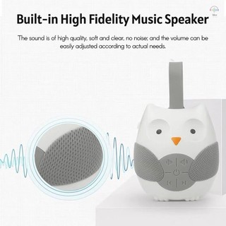 Máy Ồn Trắng Cú Di Động Cho Bé Có 10 Bài Hát Nhạc Nhẹ 2 Âm Thanh Tự Nhiên Dây Đeo Silicon Cho Trẻ Sơ Sinh Tập Đi