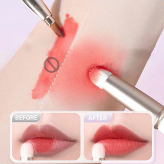 Cọ Son Môi Silicon Có Nắp, Đầu Tròn Mềm Mịn, Tán Son Đều Màu, Dễ Dùng – Phụ Kiện Trang Điểm Nữ