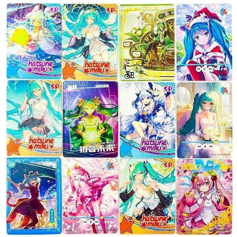 Bộ thẻ sưu tập Hatsune Miku Hộp mù – Thẻ giao dịch nhân vật Symphony SE, 10 cấp độ tương đồng, 30 gói (3 thẻ mỗi gói)