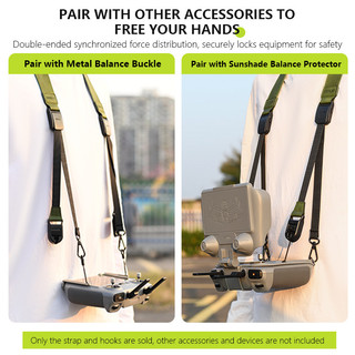 Dành cho dây đeo tháo nhanh đầu kép điều khiển từ xa DJI RC / RC2 / RC PRO với phụ kiện máy bay không người lái DJI