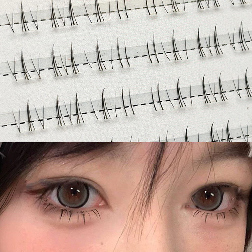 Phần mở rộng lông mi phía dưới 6mm Cụm lông mi chống nước hàng ngày cho cuộc sống hàng ngày hoặc những dịp quan trọng