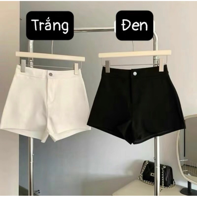 Quần Short Đùi Nữ Cạp Cao Khuy Trước Chất Vải Umi Co Giãn 4 Chiều Mềm Mịn