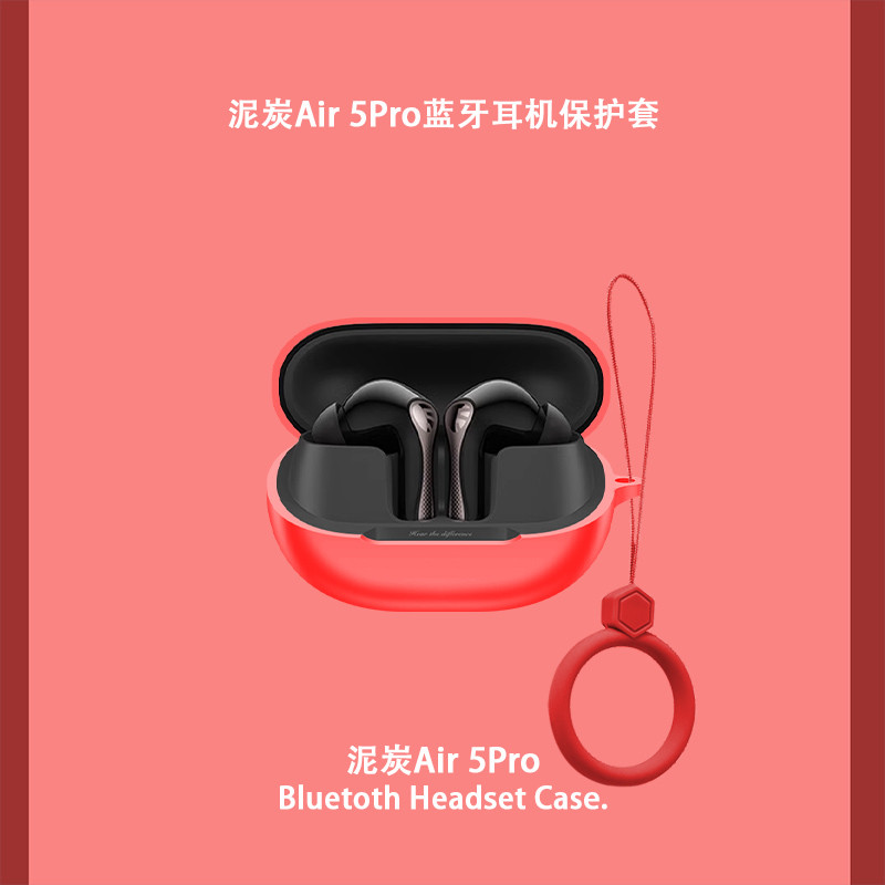 Dành Cho SoundPEATS Air 5 / Air 5 pro / Air 5 Lite Vỏ Tai Nghe Silicon Vỏ Mềm Bảo Vệ Tai Nghe Chống Sốc Có Móc