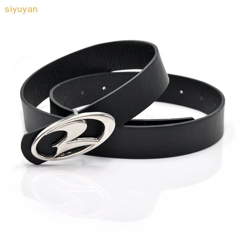 Siyuyan Vintage Y2k Da Nữ Thắt Lưng Unisex Thời Trang Hình Học Ngọn Lửa Khóa Thắt Lưng Thắt Lưng Dây Thắt Lưng Cho Quần Jean Phụ Kiện VN