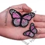 JVSUB 12 Miếng Dán Thêu, May Trên Lưới Thêu Bướm Miếng Dán, Bền S / L DIY Handmade Quần Áo Miếng Dán Mũ Váy Legging Kẹp Tóc Trang Trí