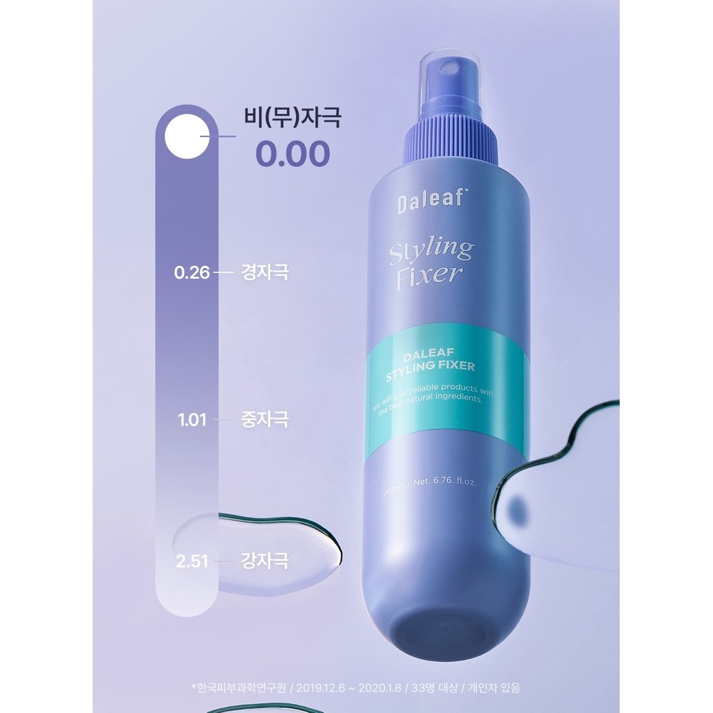 Fixateur De Coiffure Glam De Daleaf - 200 Ml (6,7 Oz) - Pour Tous Types De Cheveux