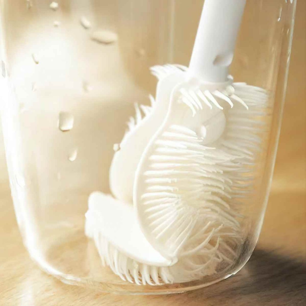 Cọ rửa bình sữa chất liệu silicone, cọ cốc đa năng mềm mại rửa sạch mọi góc chết dùng được cho ấm trà, bình giữ nhiệt
