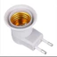 Đui đèn cắm tường E27 COMBO 2c,đui đèn có công tắc và phích cắm trực tiếp,đuôi đèn E27,chuôi đèn xoay,đui bóng đèn E27