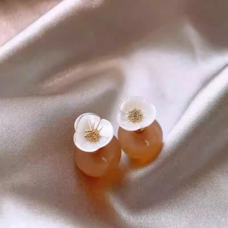 Bông tai nữ đính hoa, thiết kế mới, phong cách sang trọng, ánh sáng cao cấp