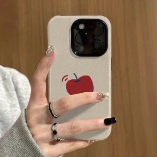 Ốp điện thoại Apple 2 trong 1 màu đỏ đơn giản tương thích với iPhone 15 Pro Max, Apple 16 14 Plus 11 / 12 / 13 Pro Max, vỏ bảo vệ chống sốc mới