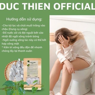Túi 10 Gói Bột Ngâm Phụ Khoa, Xông Vùng Kín Thảo Dược , giúp phụ nữ hồng hào, hết mùi