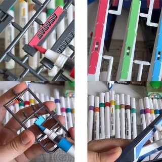 Dole Straight Liquid Acrylic MARKER MARKER Pen Soft Tip Model Coloring Pen Màu kim loại gốc nước